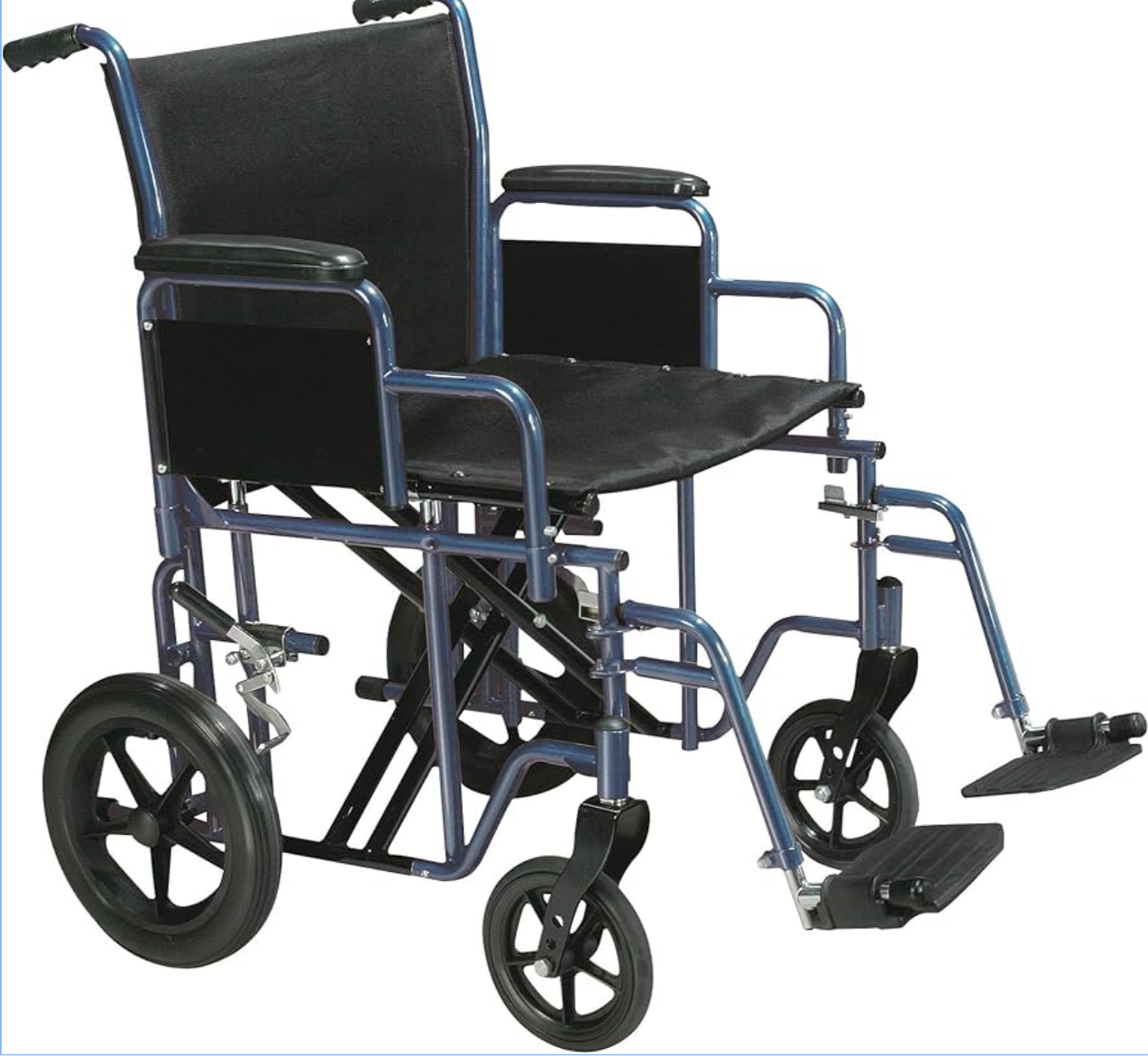 Drive Medical BTR20-R Bariatric Heavy Duty Transport Wheelchair, 20" Seat Width