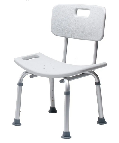 Graham-Field 7921A-4 Lumex Platinum Collection Bath Seat with Backrest, Medical Shower Chair for Adults, 350 lbs Capacity, Standard Grey