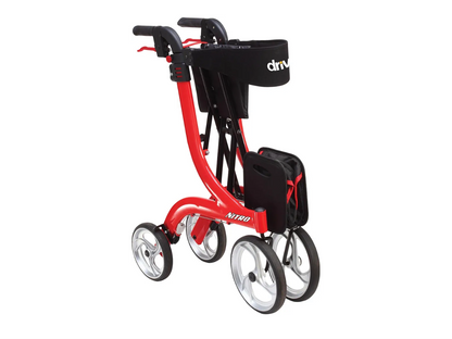 Drive Medical RTL10266 Nitro Euro-Style 4-Wheel Rollator Walker With Seat